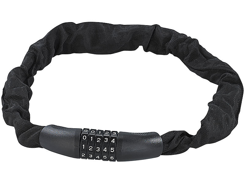 PROFI Fahrradschloss sicheres Panzerschloss STAHL Kettenschloss Zahlenschloss