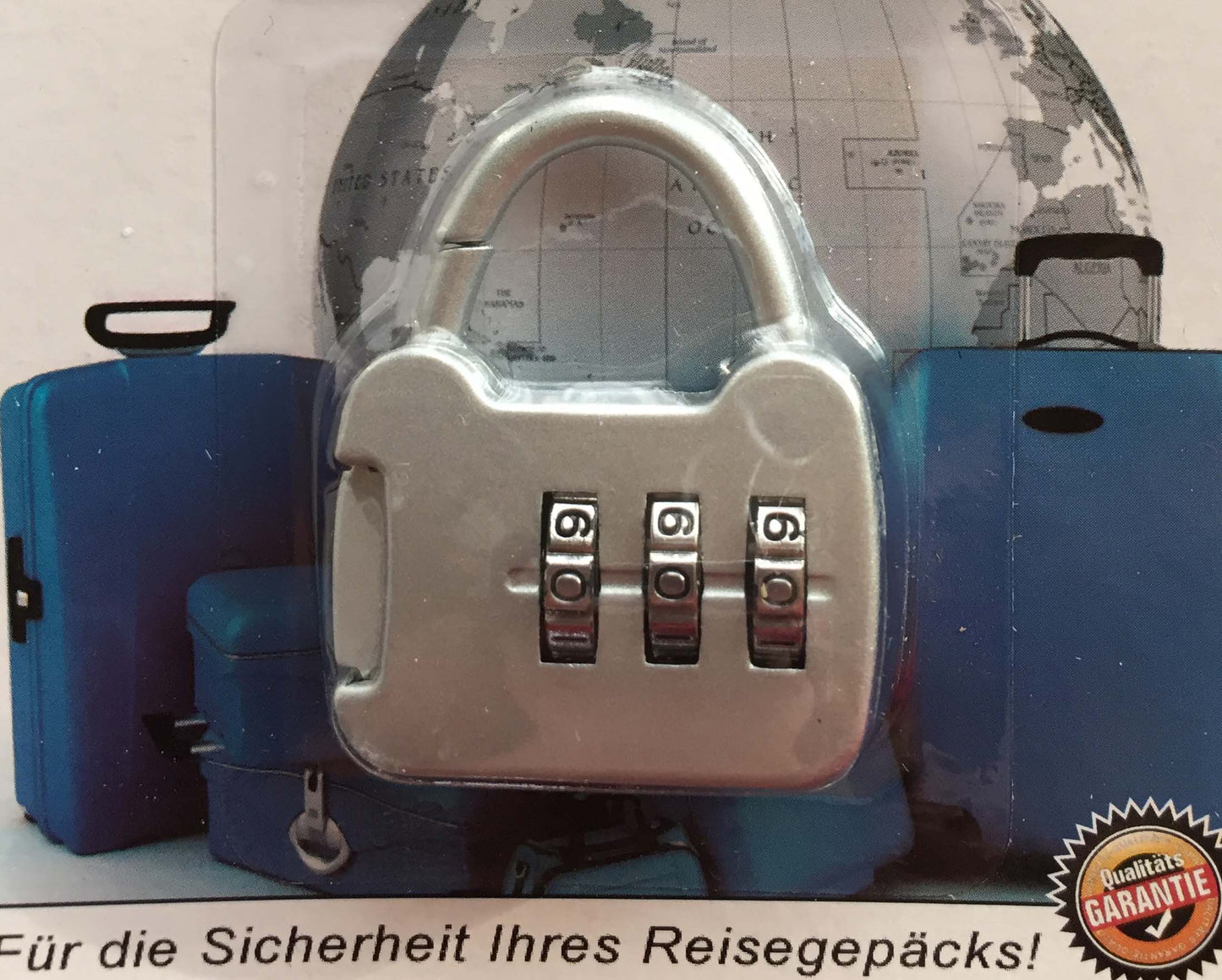 PRO Kofferschloss Schloss Reise Zahlenschloss Zahlenkombination Vorhängeschloss