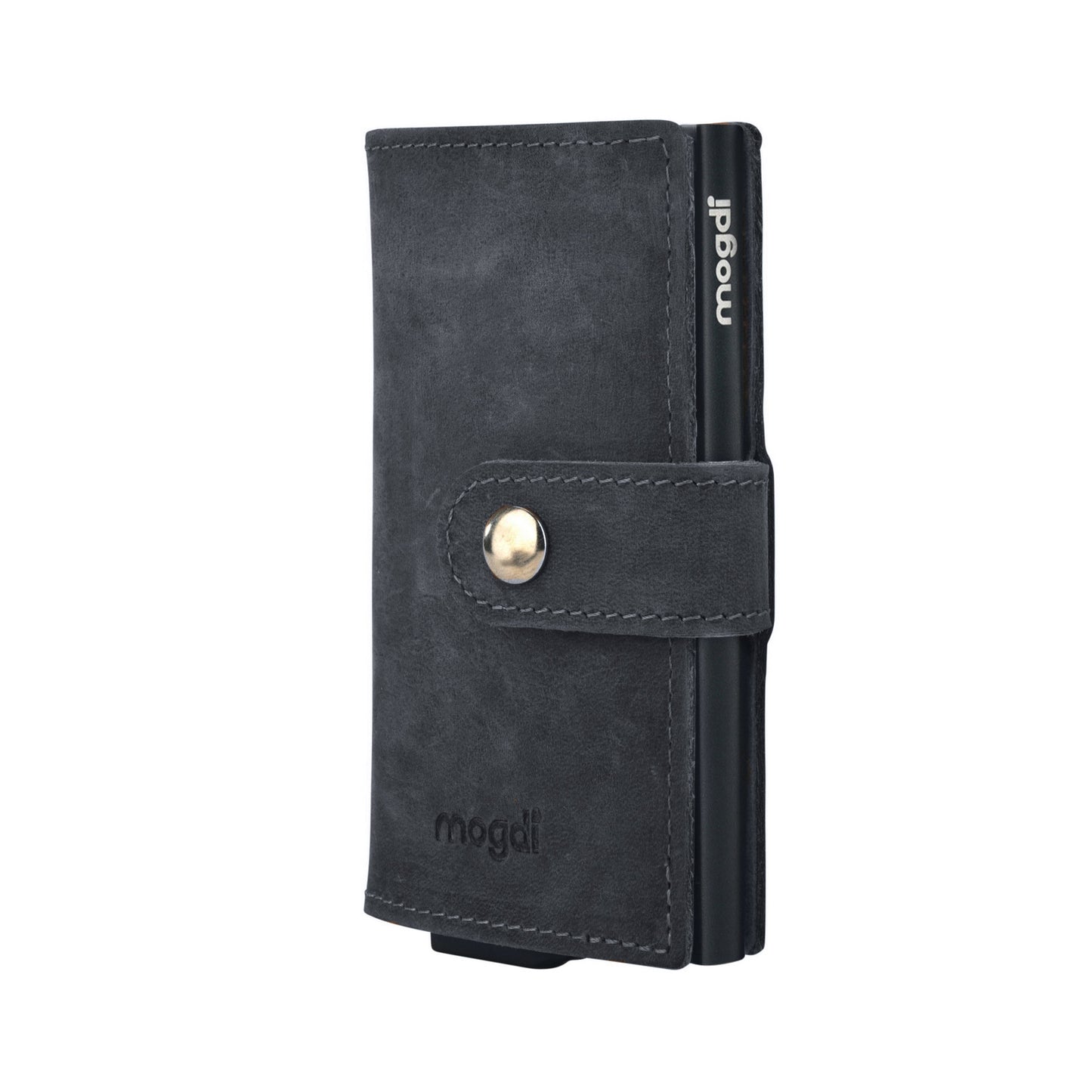 PREMIUM mini Herren Brieftasche vintage Leder Portmonee RFID Crazy Horse A+++ Qualität