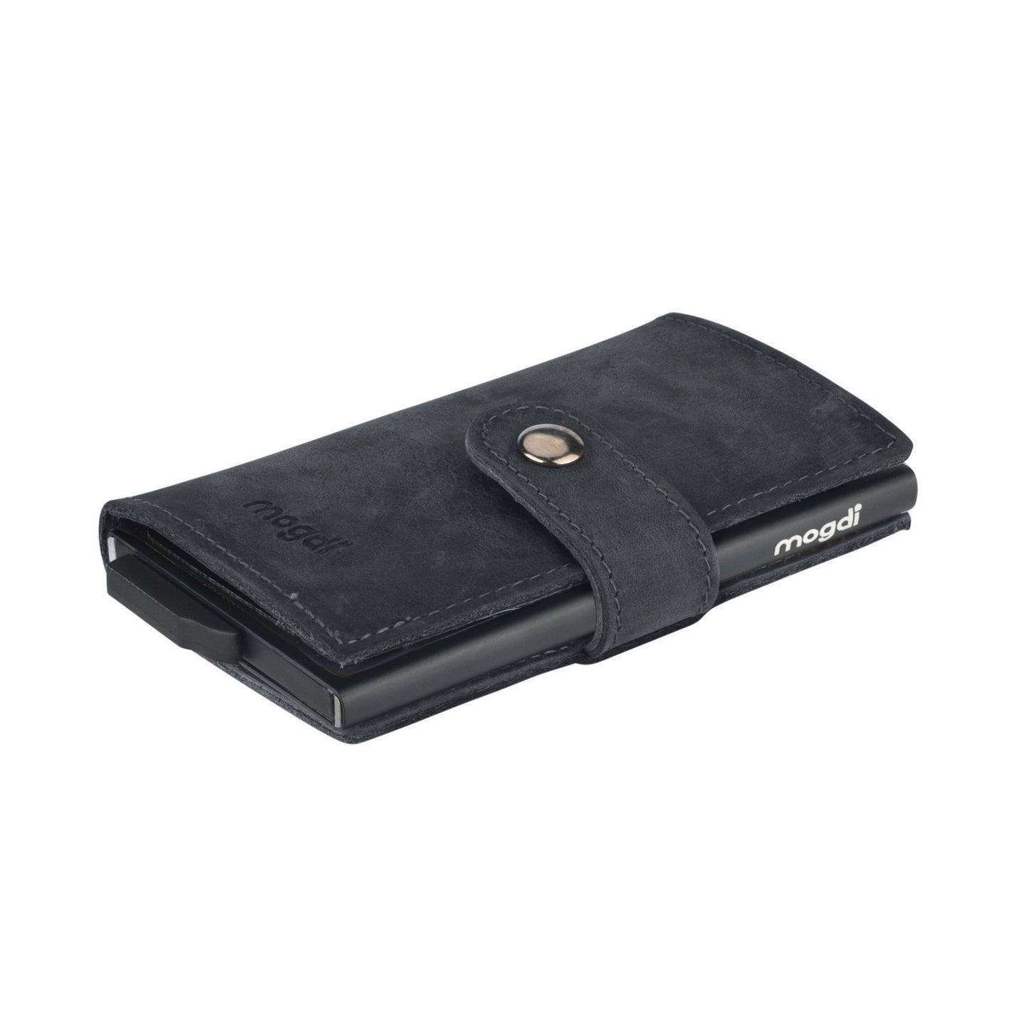 PREMIUM mini Herren Brieftasche vintage Leder Portmonee RFID Crazy Horse A+++ Qualität