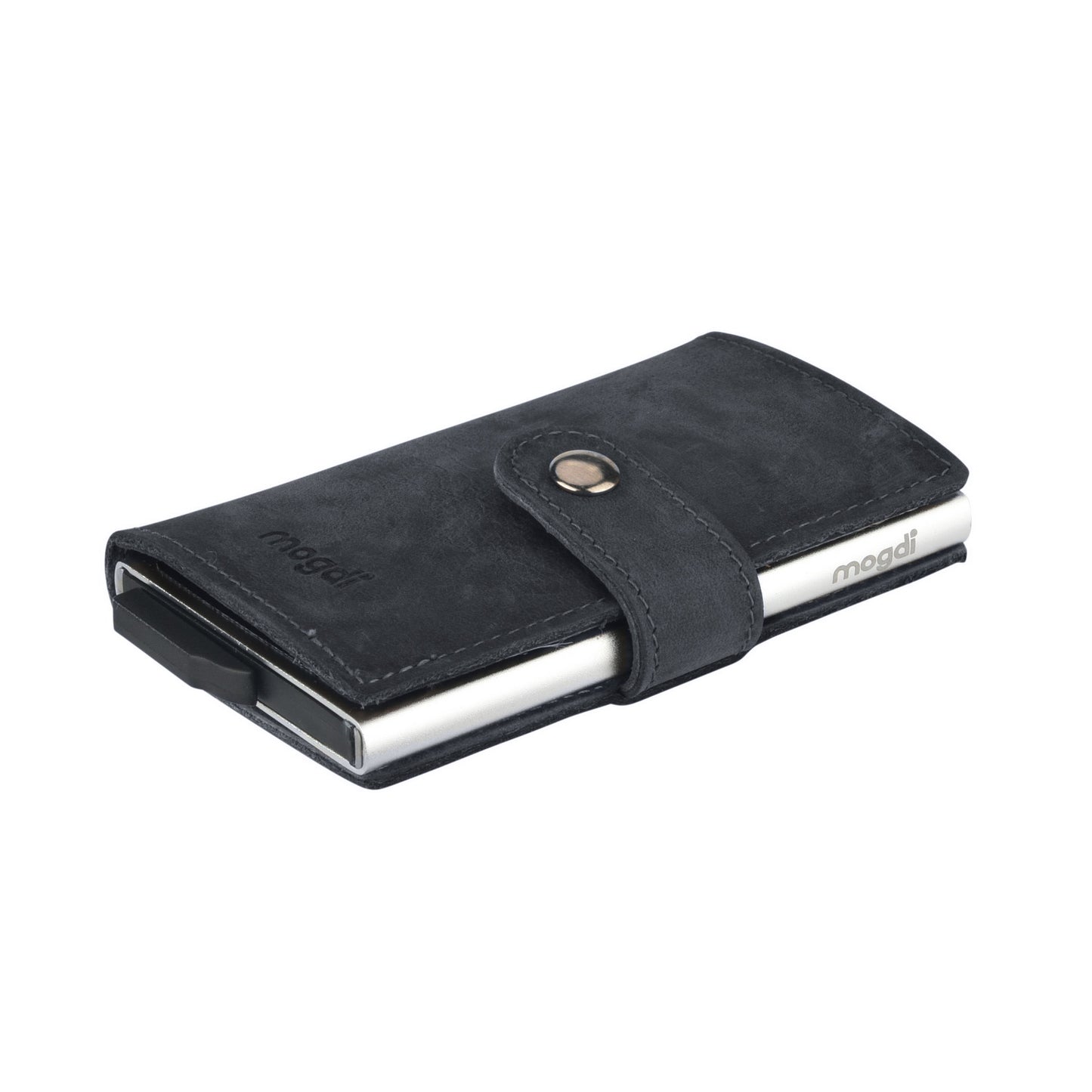 PREMIUM mini Herren Brieftasche vintage Leder Portmonee RFID Crazy Horse A+++ Qualität