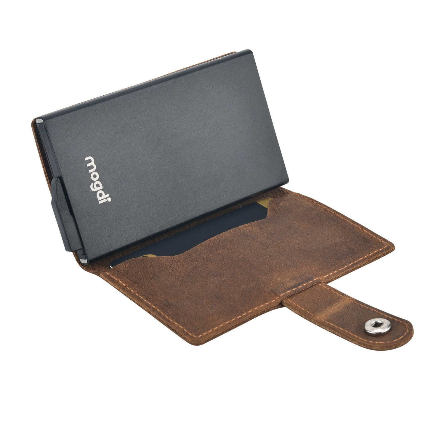 PREMIUM mini Herren Brieftasche vintage Leder Portmonee RFID Crazy Horse A+++ Qualität