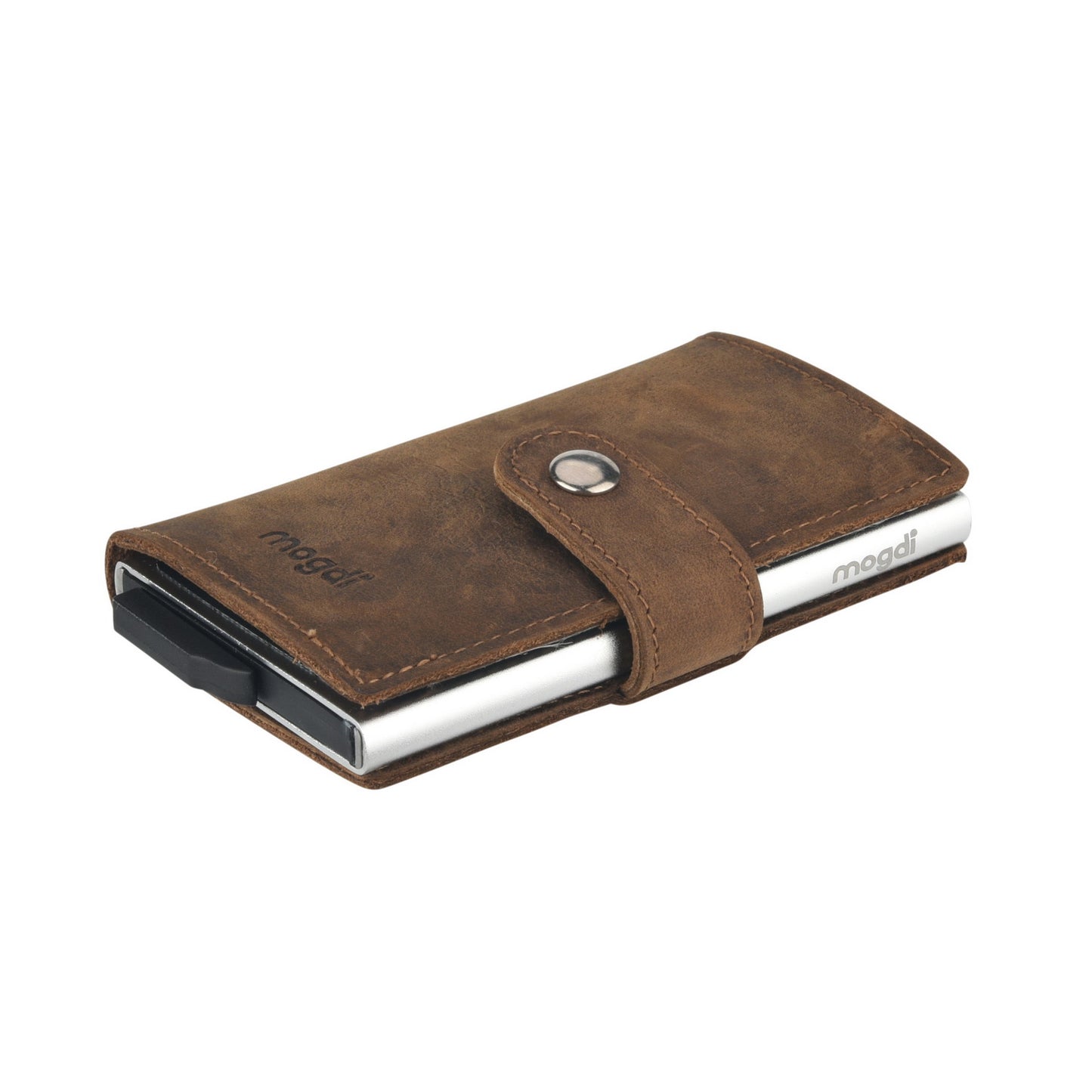 PREMIUM mini Herren Brieftasche vintage Leder Portmonee RFID Crazy Horse A+++ Qualität