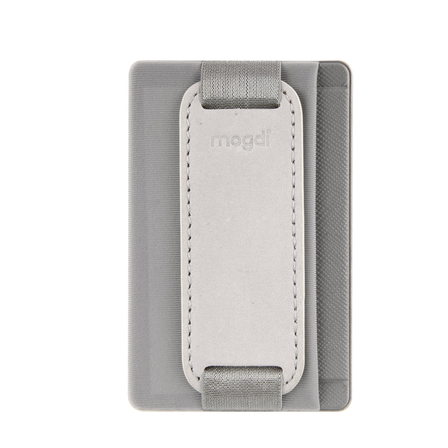 Grau - Handy Damen Leder Kartenetui Handyhülle smart wallet RFID Handyständer Griff Fach