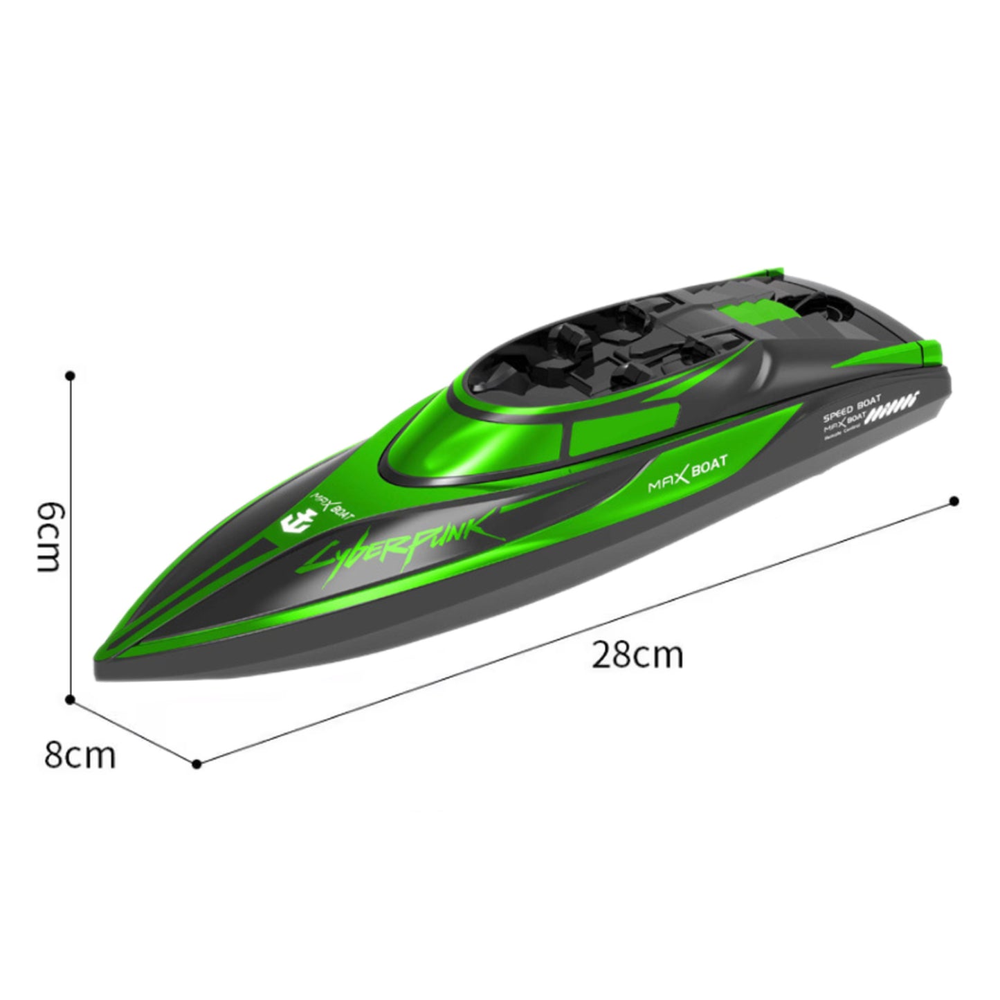 Soul & Saints Ferngesteuertes Boot, RC Boot 25 km/h, Rennboot für Pools und Seen