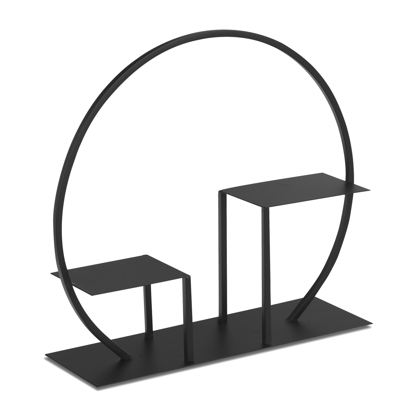 Ständer Edelstahl Regal RING schwarz Vitrine Halter für TonieBox Figuren Magnetisch Metall Kreis
