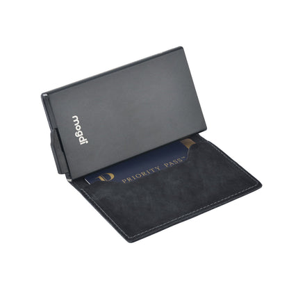 PREMIUM nano Brieftasche Herren Portmonee Kartenetui RFID Blocker Leder Wallet Kartenhalter