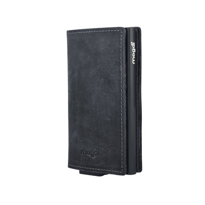 PREMIUM nano Brieftasche Herren Portmonee Kartenetui RFID Blocker Leder Wallet Kartenhalter