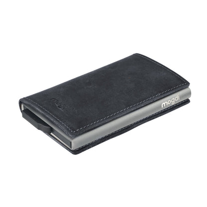 PREMIUM nano Brieftasche Herren Portmonee Kartenetui RFID Blocker Leder Wallet Kartenhalter