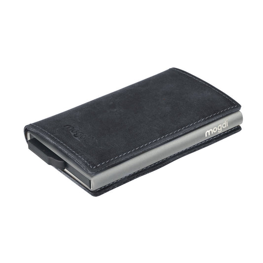 PREMIUM nano Brieftasche Herren Portmonee Kartenetui RFID Blocker Leder Wallet Kartenhalter