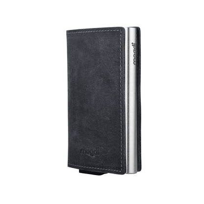 PREMIUM nano Brieftasche Herren Portmonee Kartenetui RFID Blocker Leder Wallet Kartenhalter