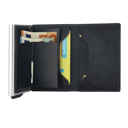 PREMIUM nano Brieftasche Herren Portmonee Kartenetui RFID Blocker Leder Wallet Kartenhalter